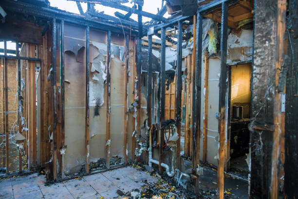 Professional Emergency Fire Damage Restoration technician working in Annapolis Junction, MD